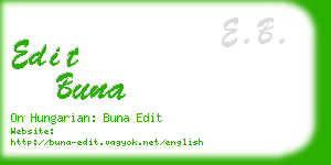 edit buna business card